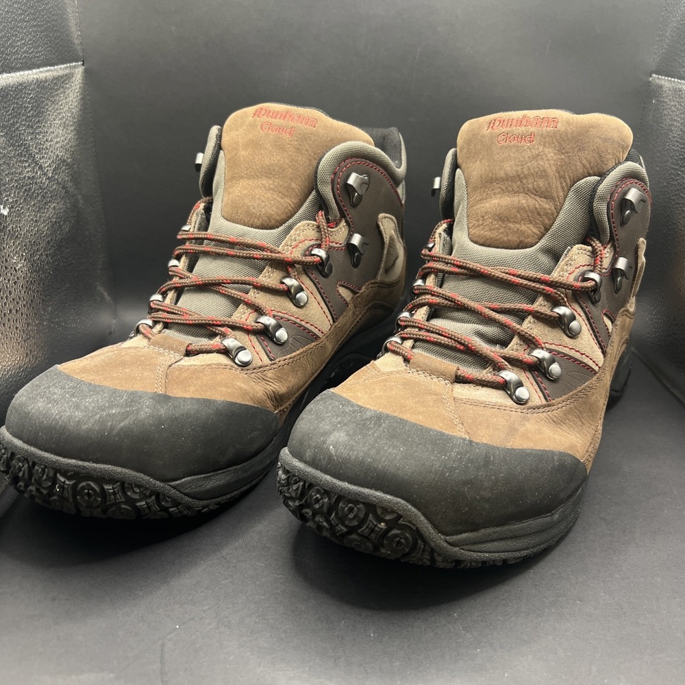 Dunham Cloud Mens 12 4E Waterproof Leather Hiking Boots Brown Mid Hiker MCR6630B